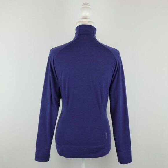 Merrell Opti-Wick Women's Small Purple 1/4 Zip Mock Neck Activewear Pullover - Picture 3 of 9